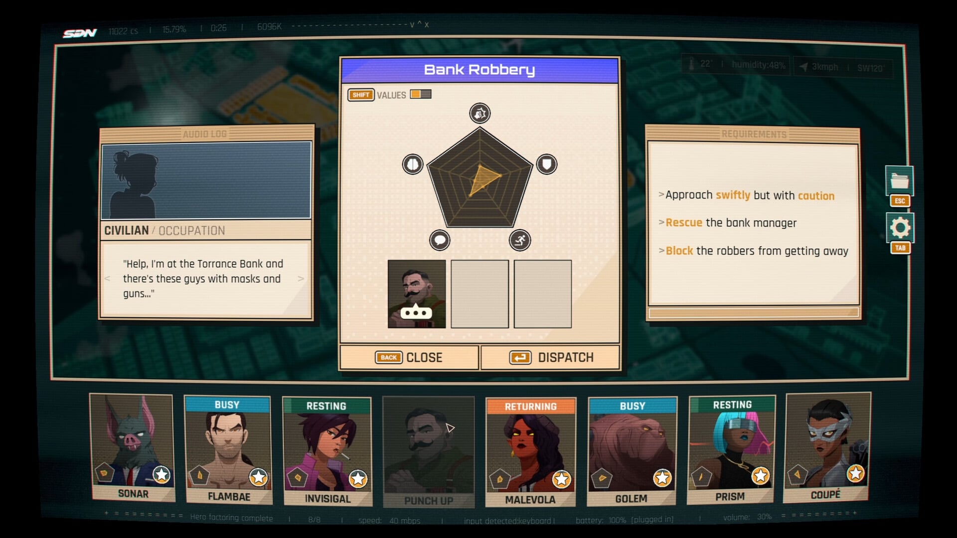 Dispatch gameplay screenshot 8