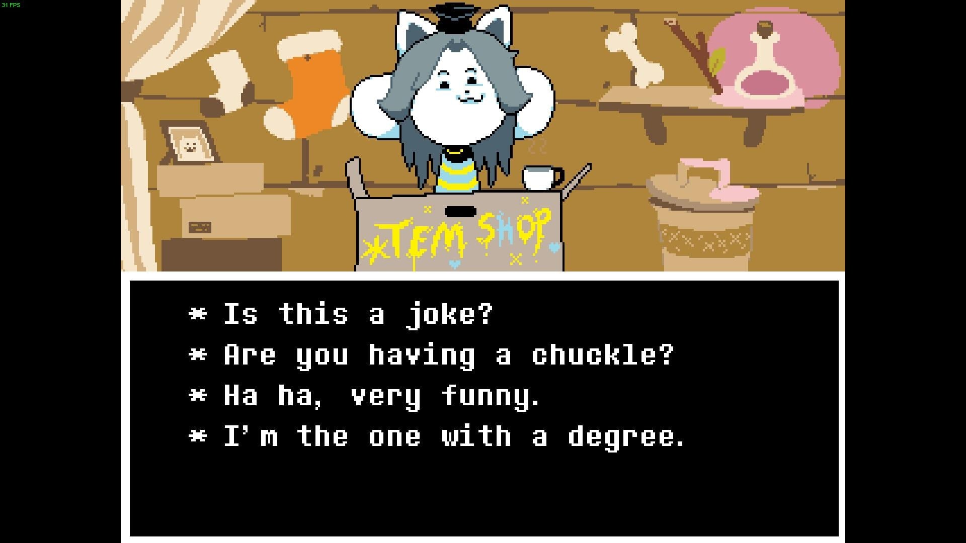 Undertale gameplay screenshot 11