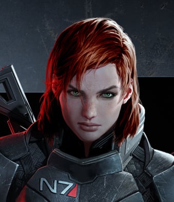 Commander Shepard (female) in Mass Effect 2